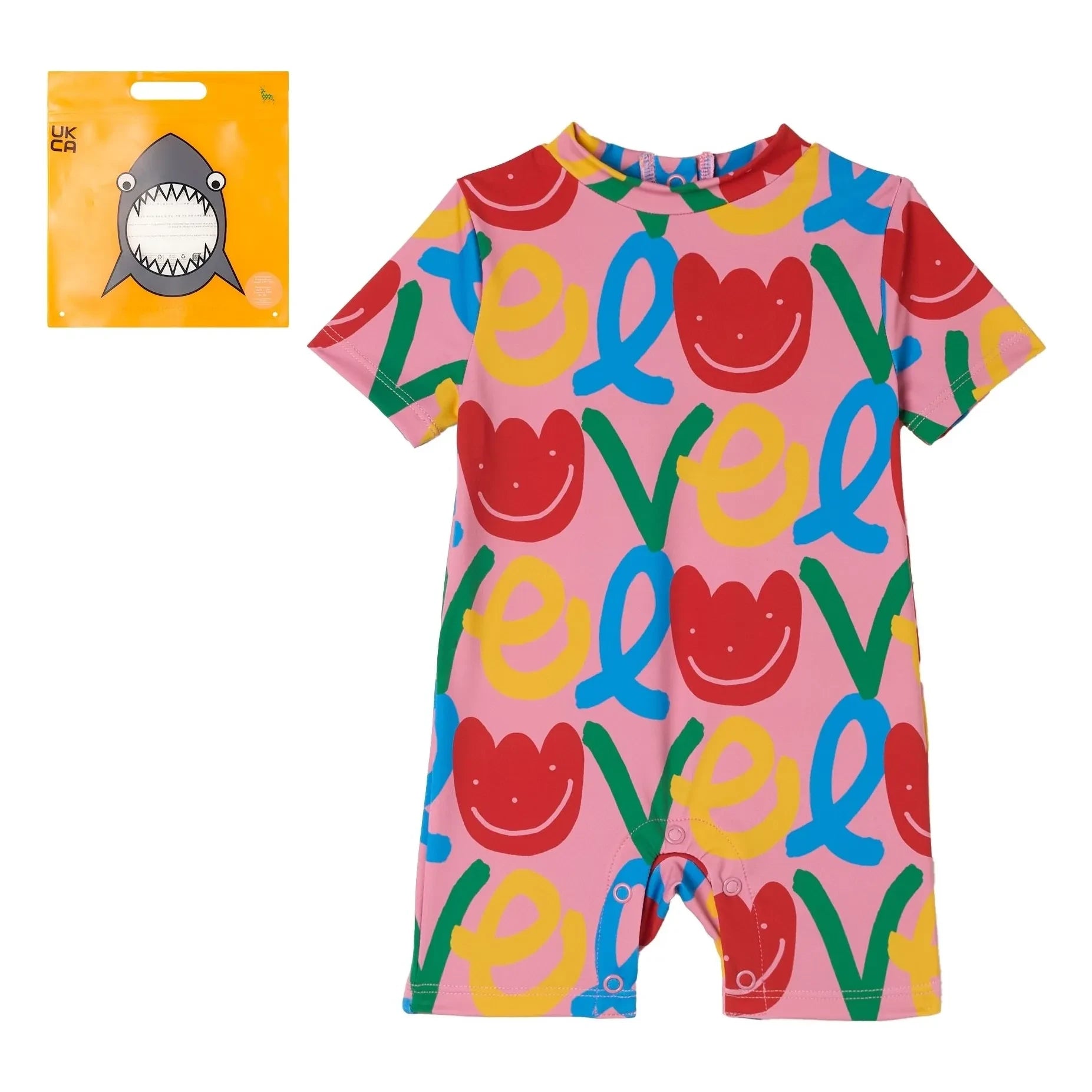 Stella McCartney Kids - Love Bathing Suit | Pink
