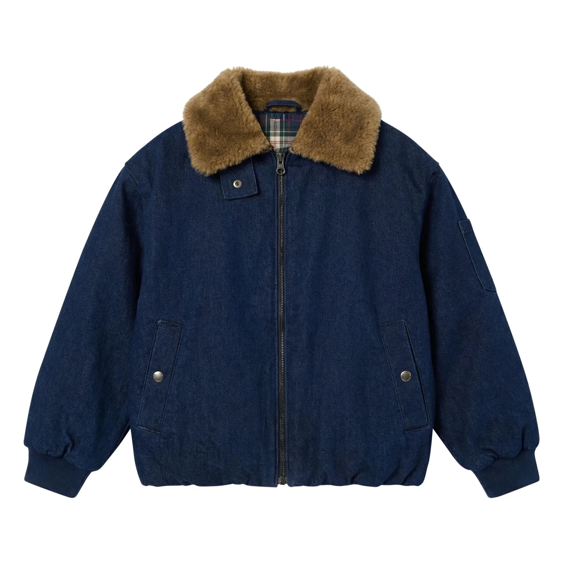 Finger in the nose - Aria Denim Aviator Jacket | Denim brut
