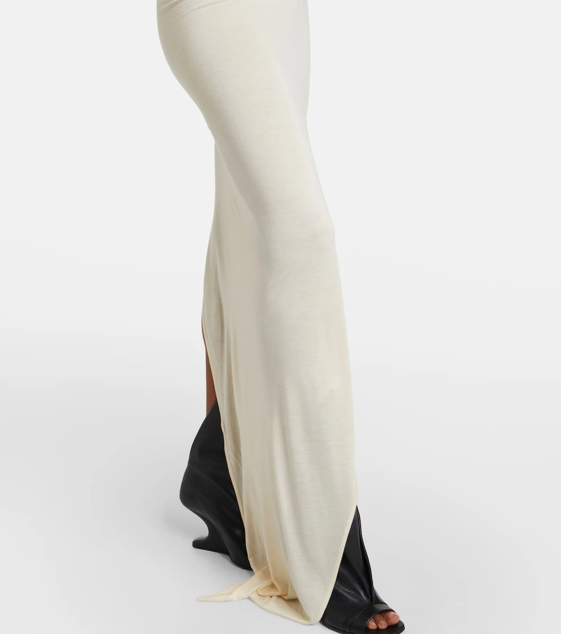 Rick Owens - Aaliyah asymmetric draped gown