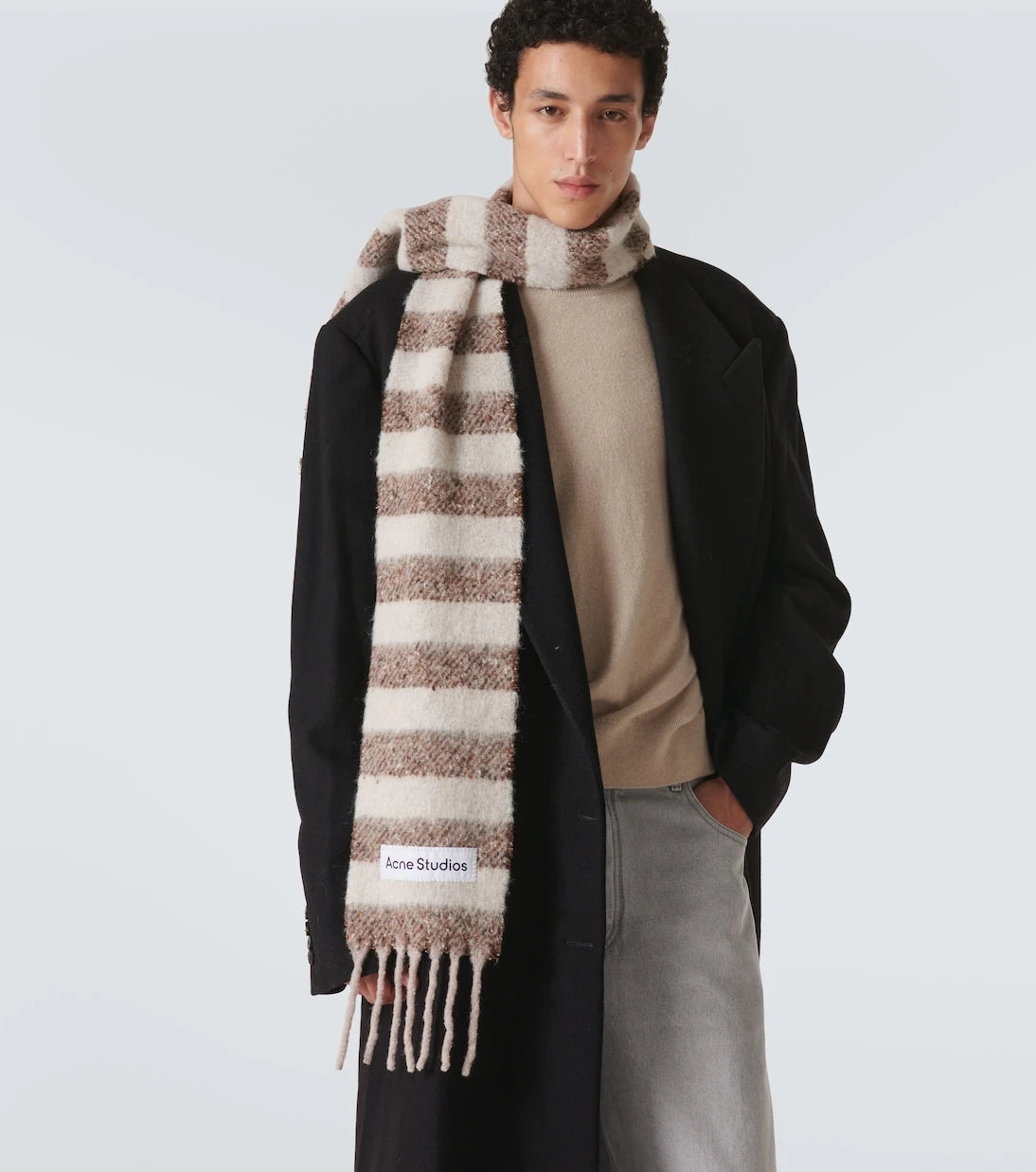 Acne Studios - Striped wool-blend scarf