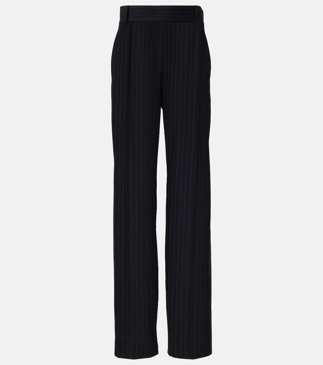 Khaite - Cambie chalkstripe high-rise straight pants