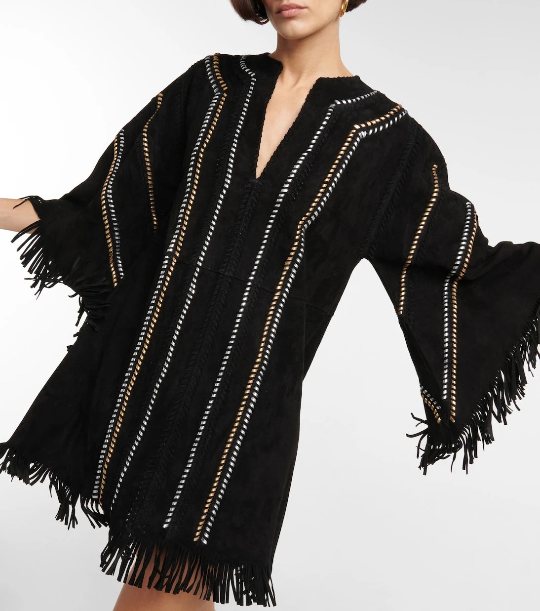 Dodo Bar Or - Fringe-trimmed suede tunic