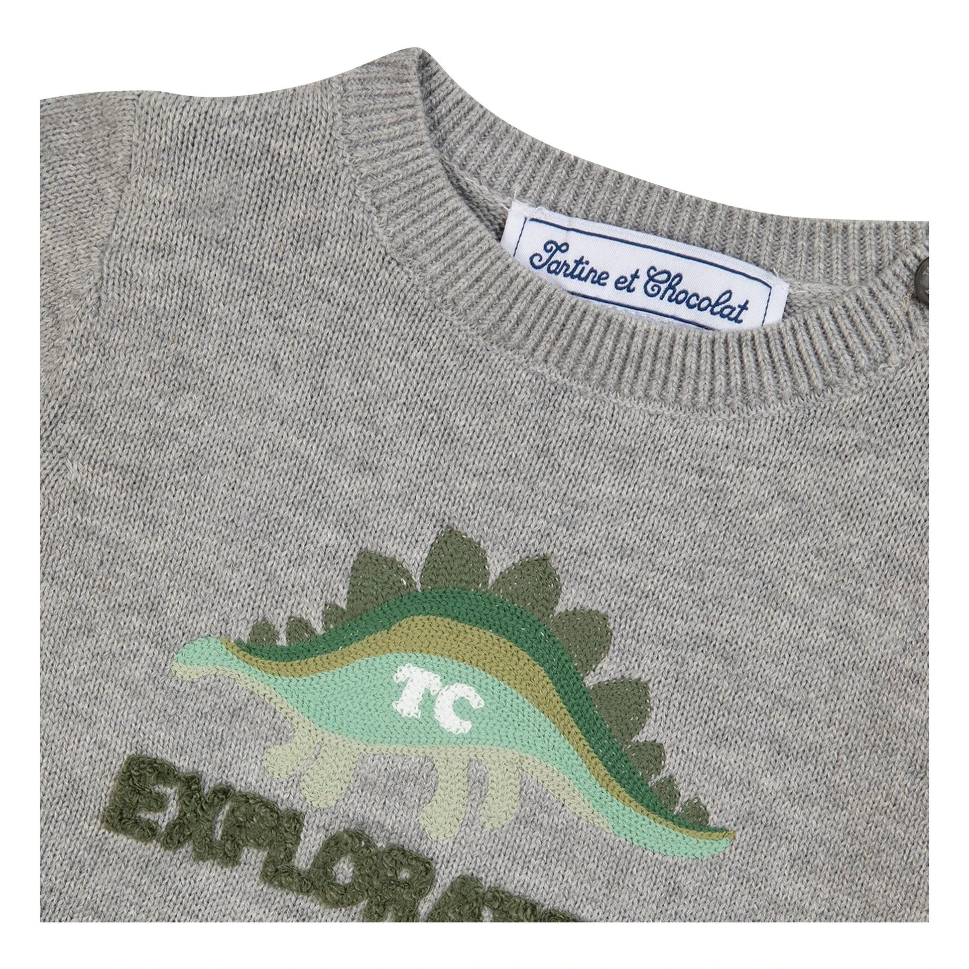 Tartine et Chocolat - Chiné Explorateur Sweater  | Grey