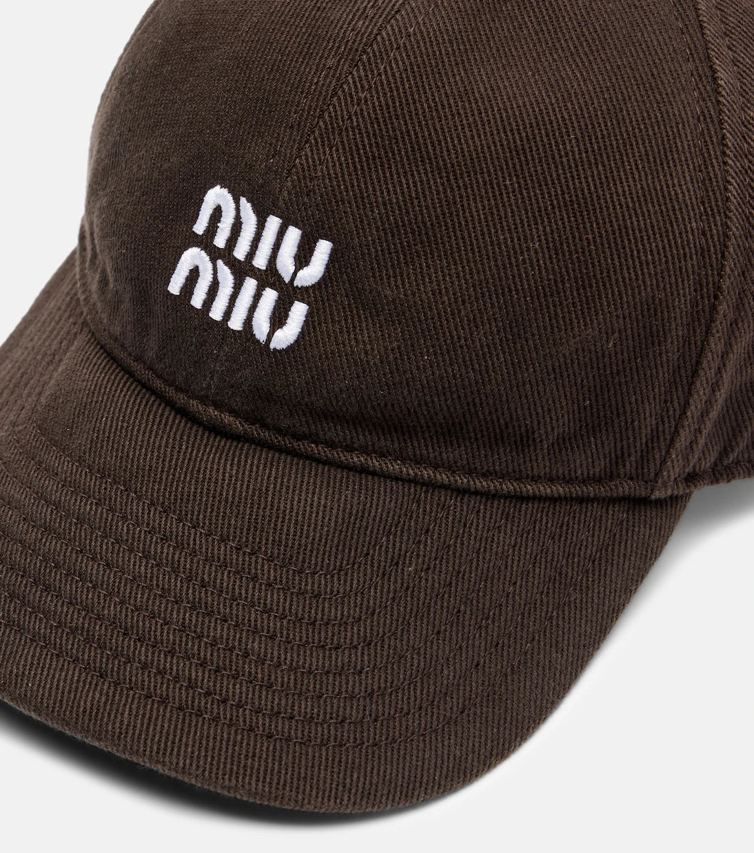 Miu Miu - Logo cotton baseball cap