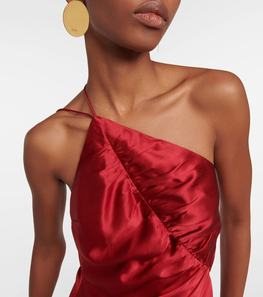 The Sei - One-shoulder silk charmeuse gown