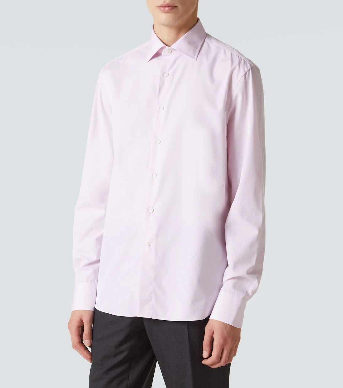 Canali - قميص أكسفورد كلاسيكي من القطن