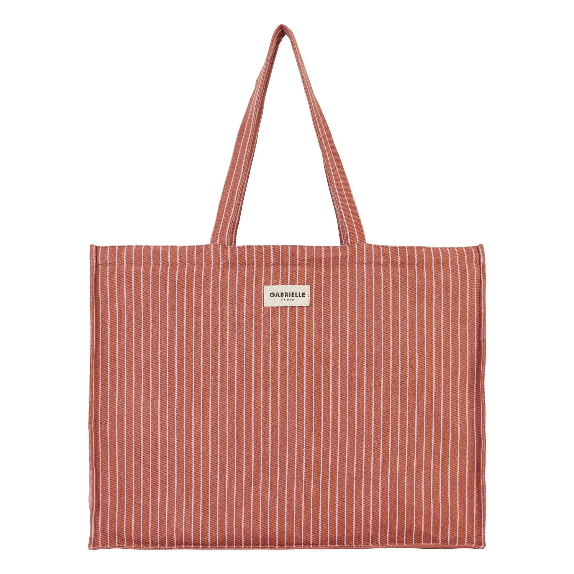 Gabrielle Paris - Lilac Stripe Weekend Bag  | Pink