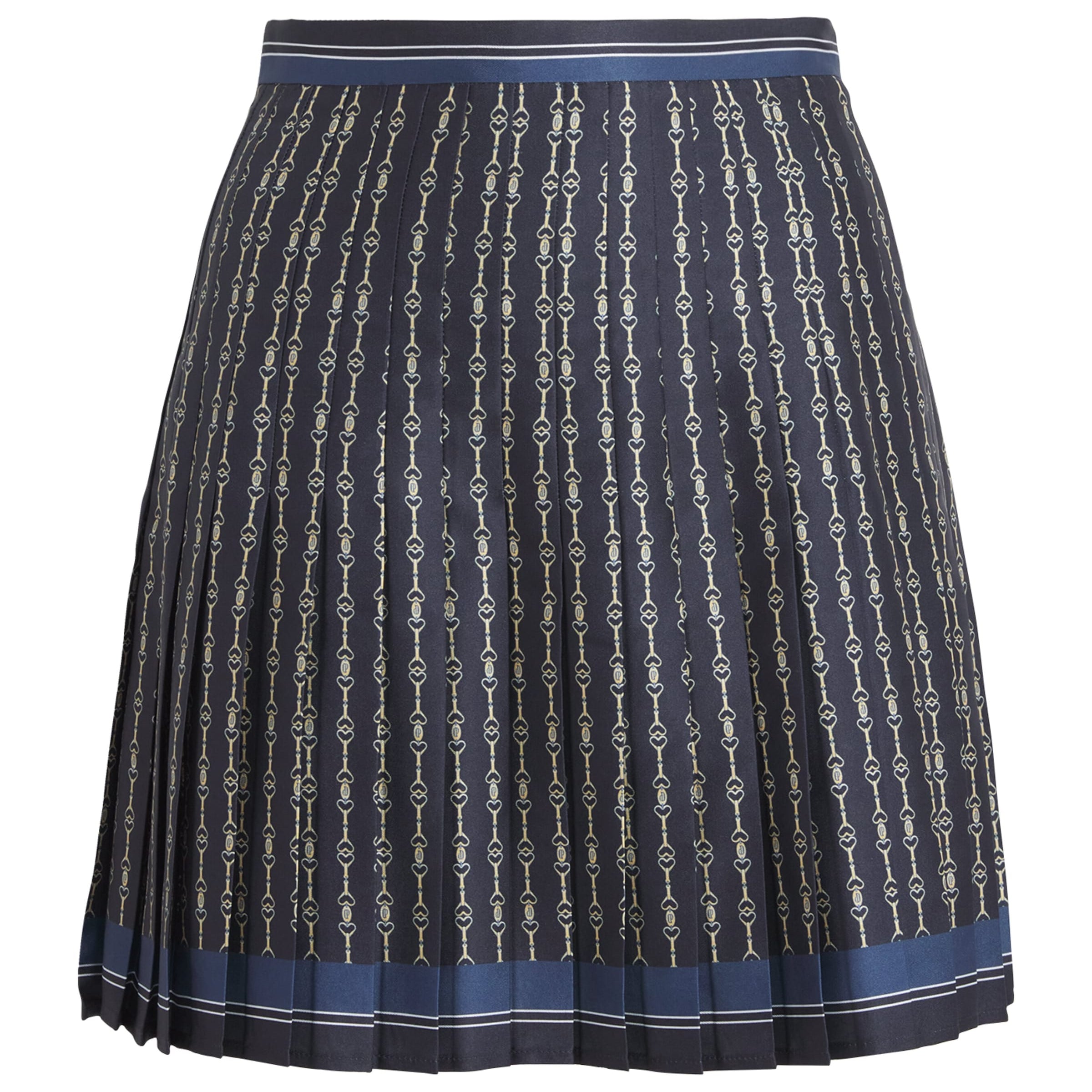 Claudie Pierlot Black Pleated Printed Mini Skirt