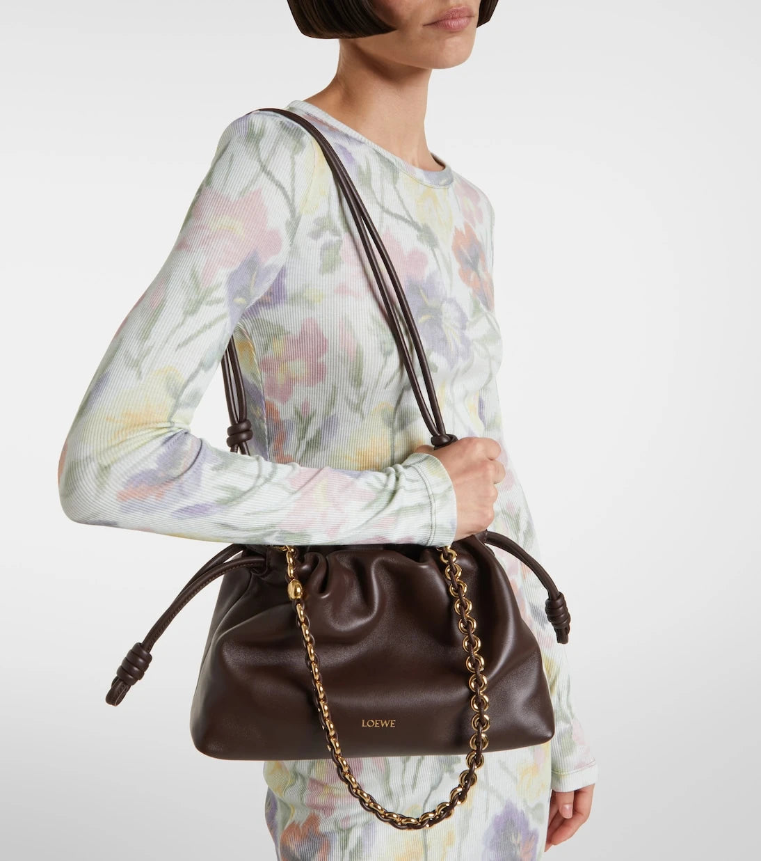 Loewe - Flamenco Small leather tote bag