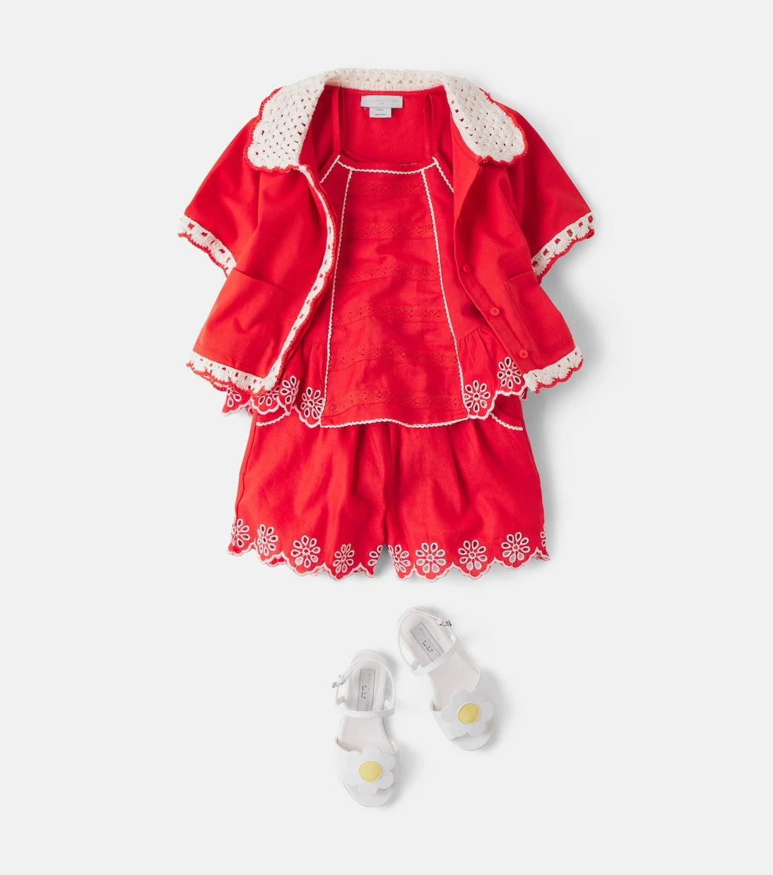 Stella McCartney Kids - Embroidered cotton shirt