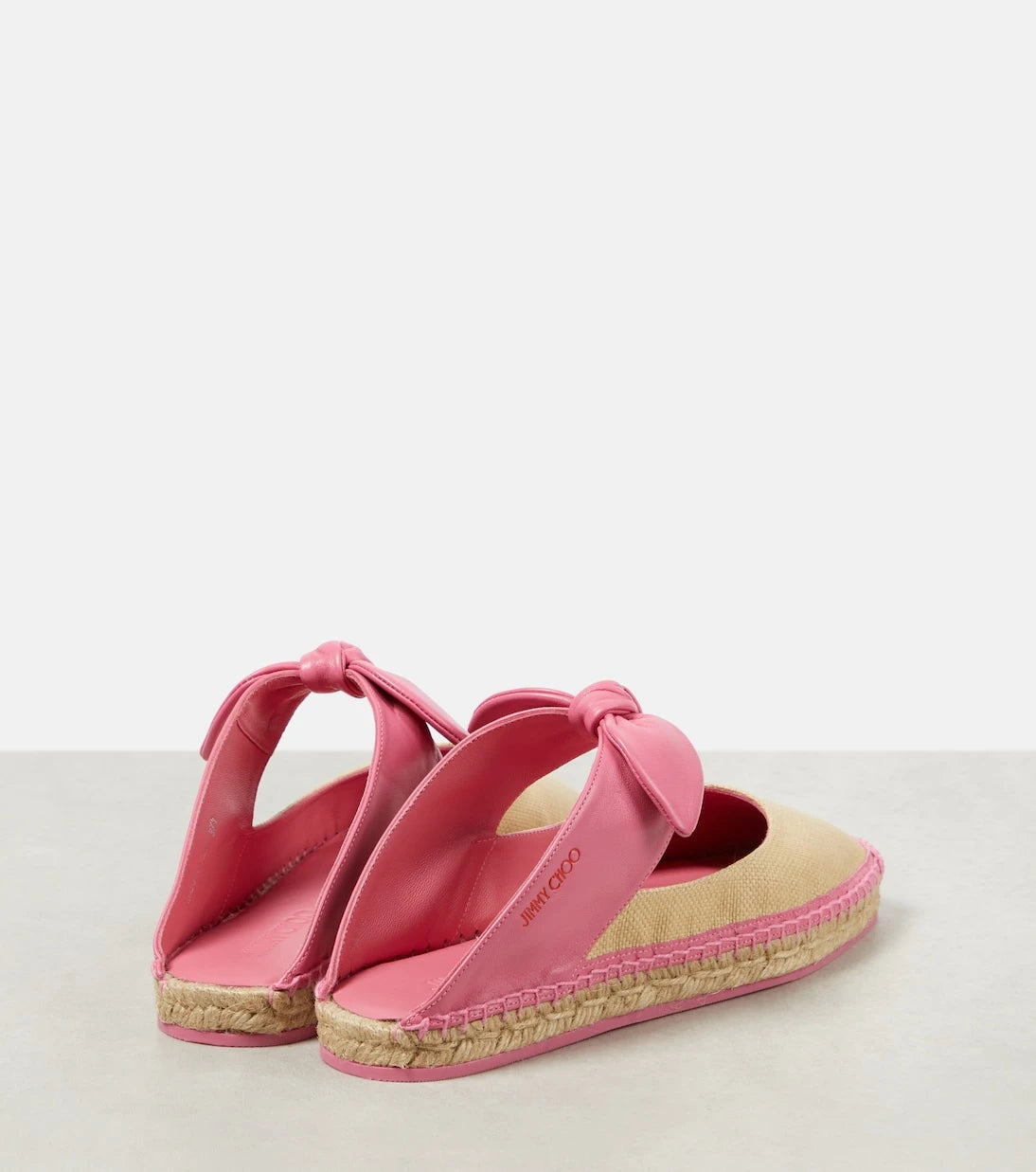 Jimmy Choo - Reka leather-trimmed espadrilles