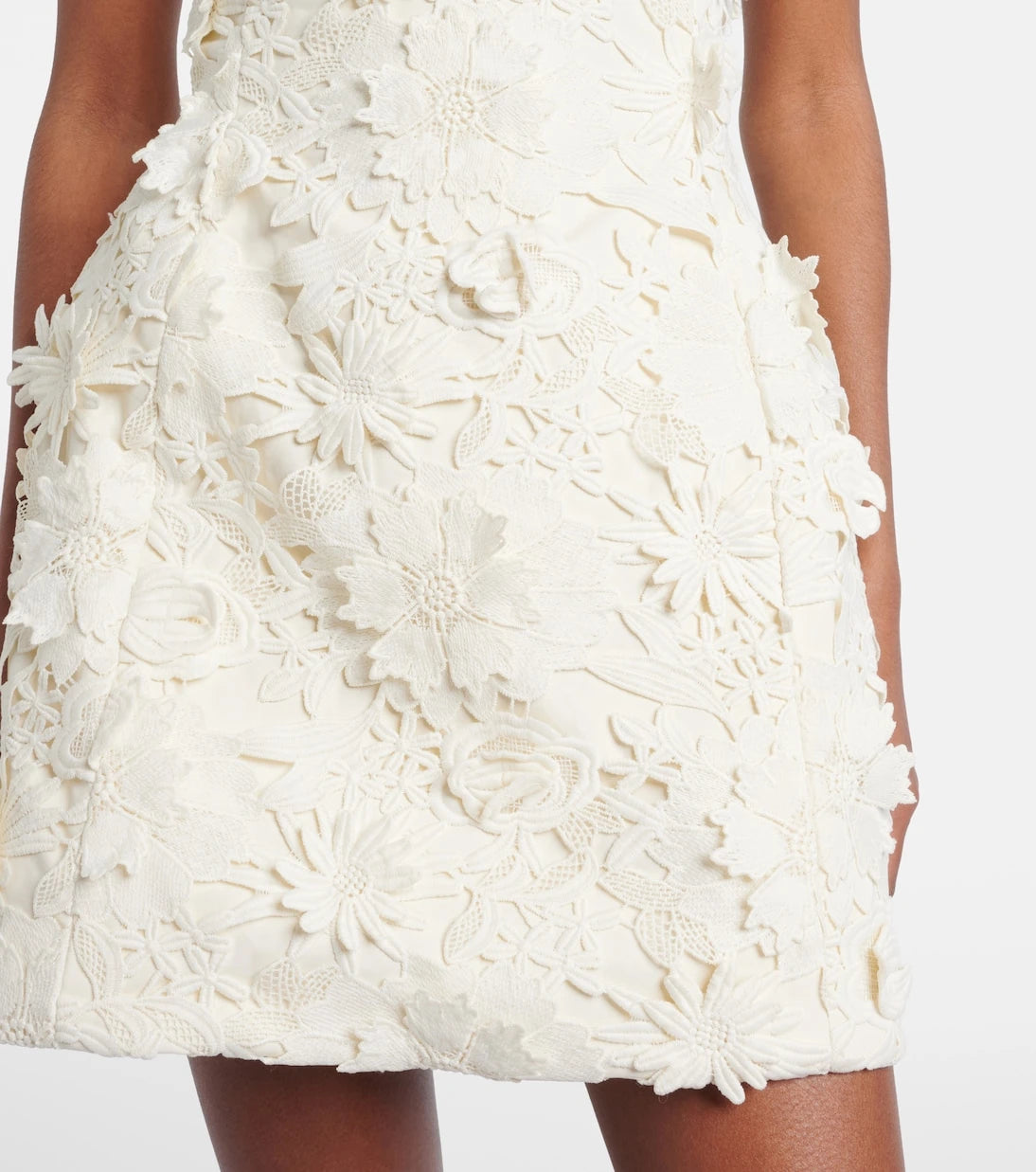 Leo Lin - Sophie embellished lace minidress