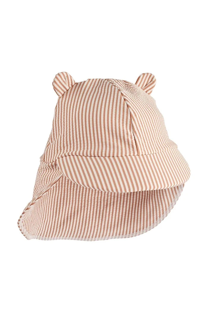 Детска шапка с козирка Liewood Senia Seersucker Sun Hat With Ears
