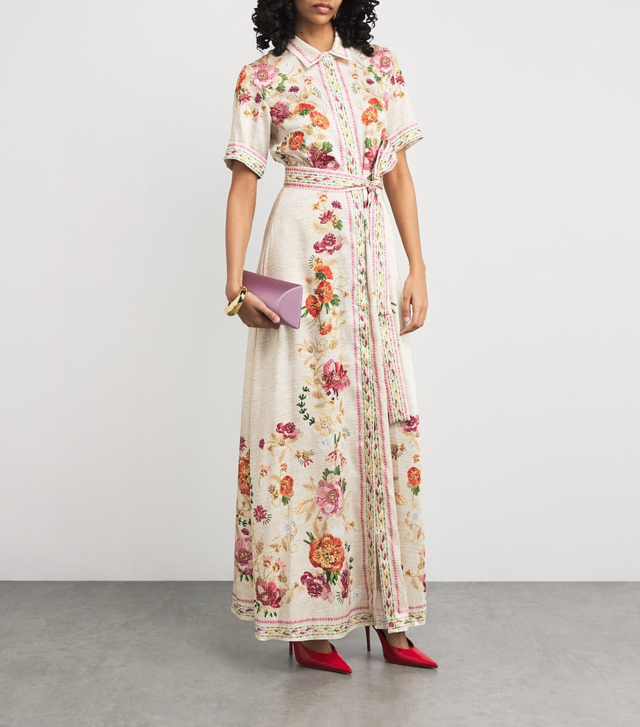 Satin Como Maxi Dress