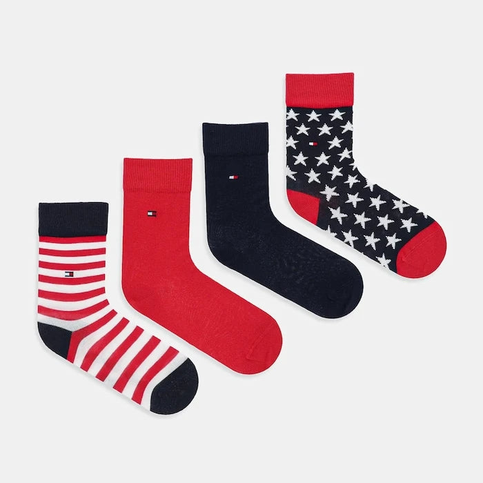 Детски чорапи Tommy Hilfiger (4 чифта)