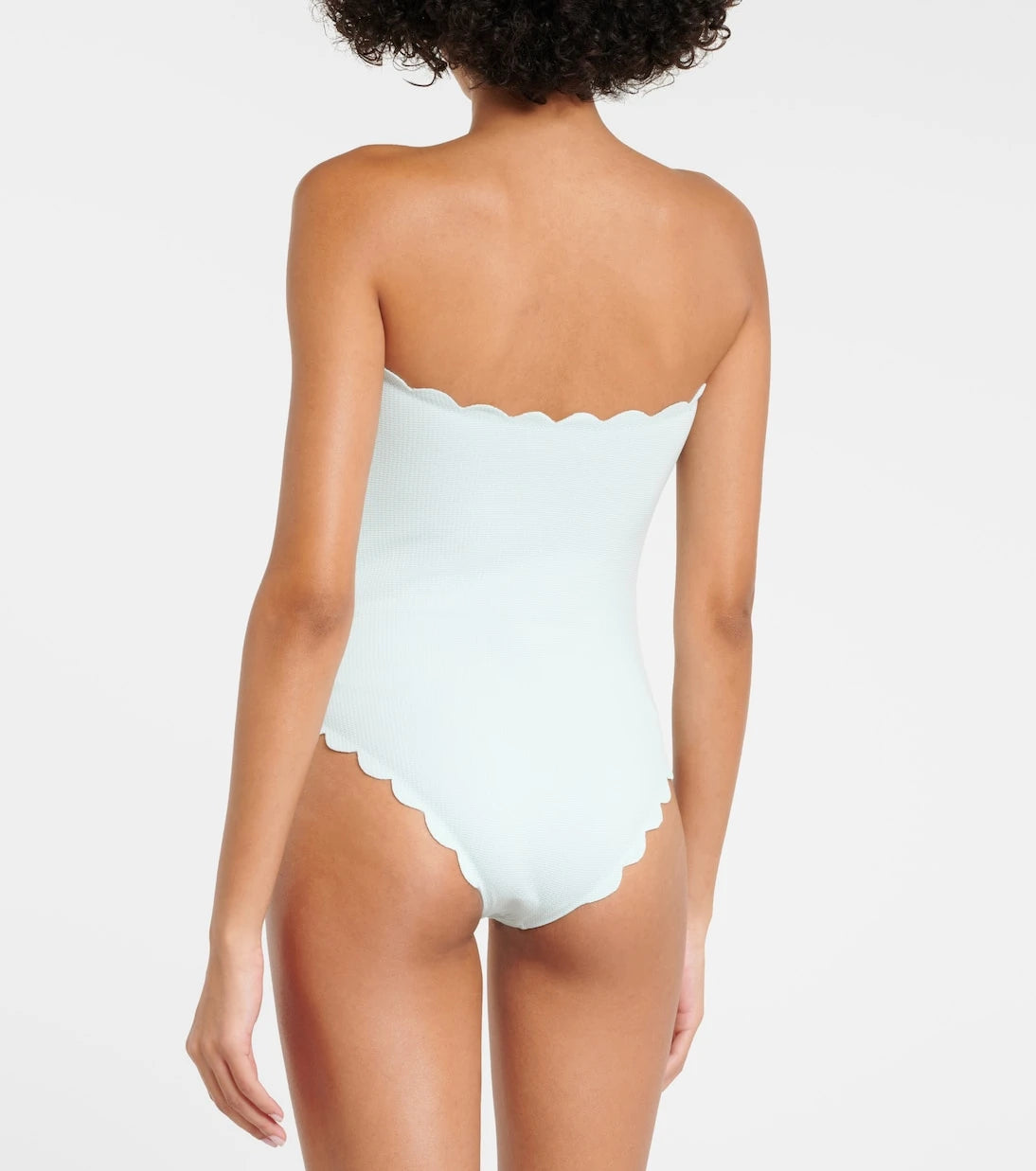 Marysia - Scalloped strapless swimsuit