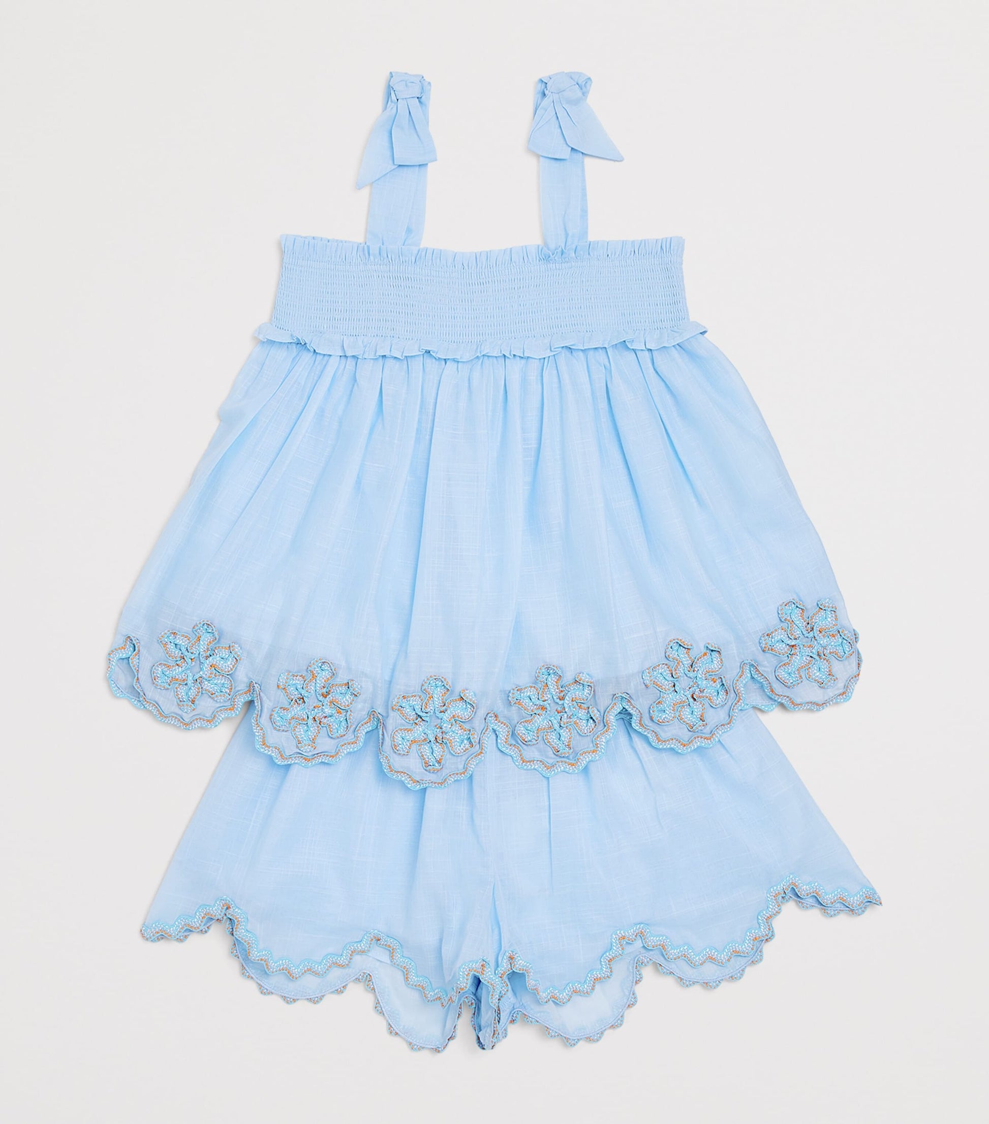 Cotton Cascadian Ric Rac Shorts (2-12 Years)