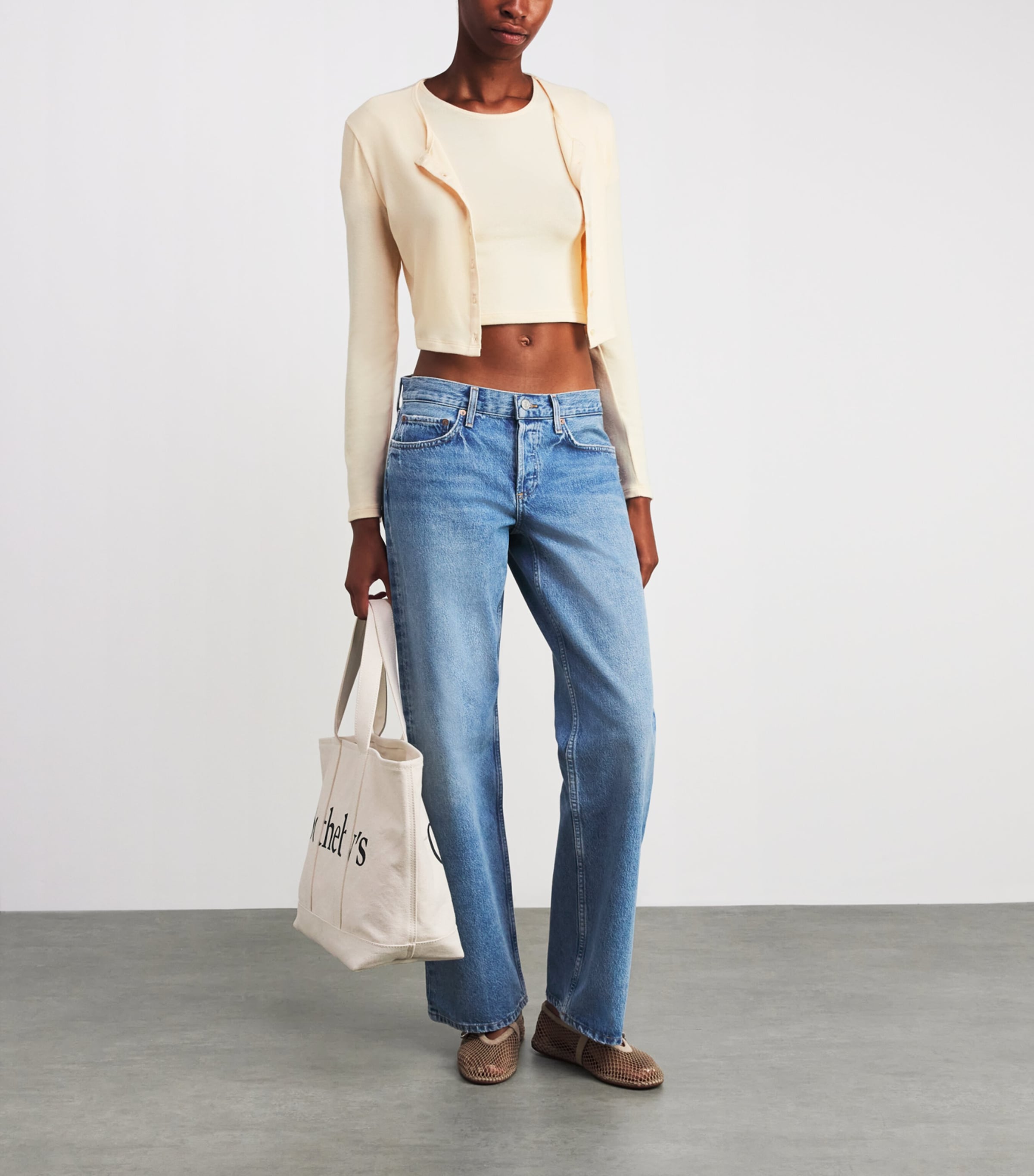 Yellow Lauren Cropped Cardigan