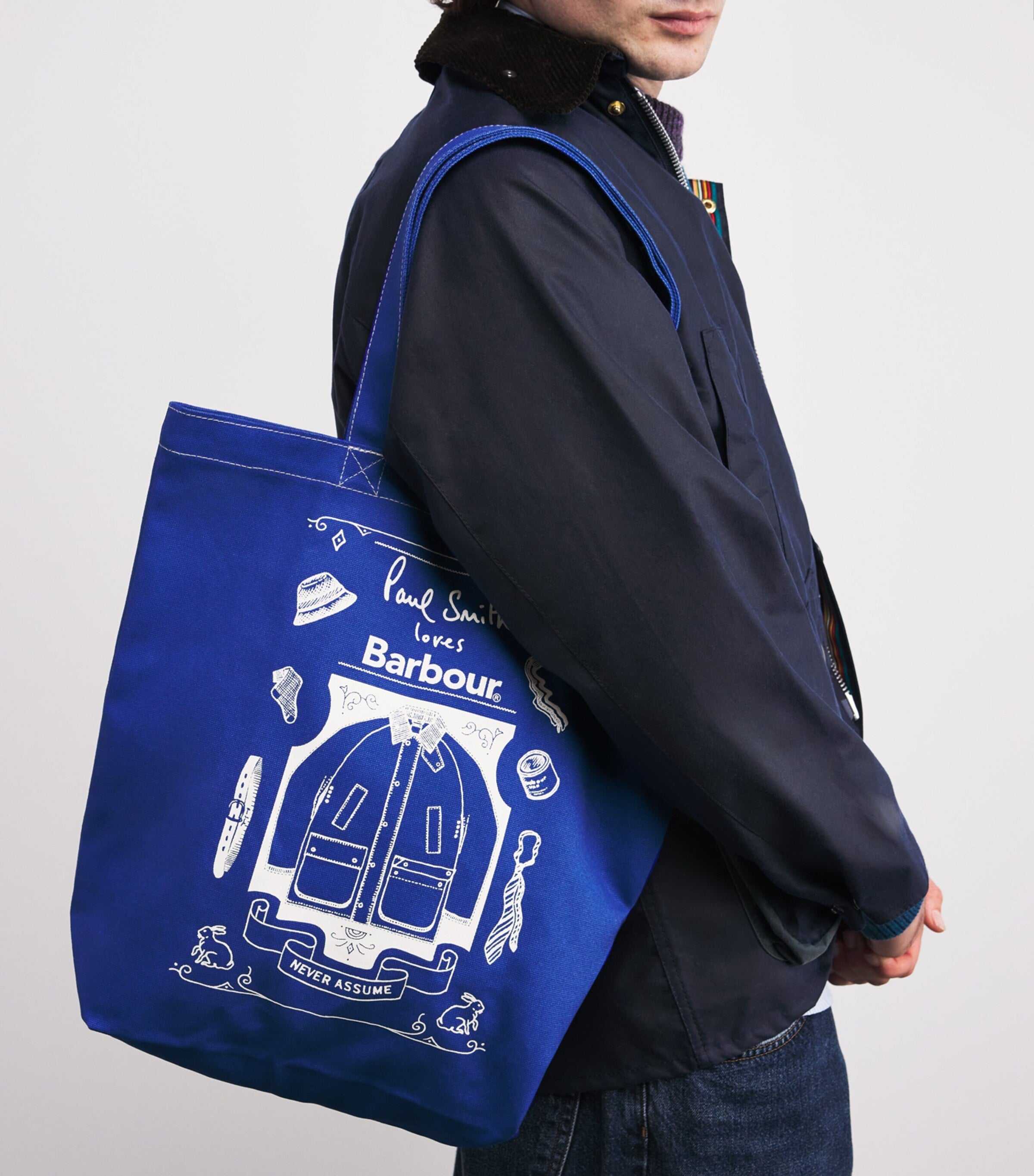 Barbour x Paul Smith Cotton Best in Show Tote Bag