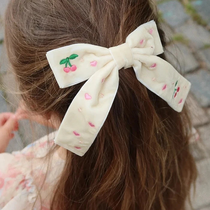Konges Sløjd VELVET BOW PEARLY SAÇ TOKASI