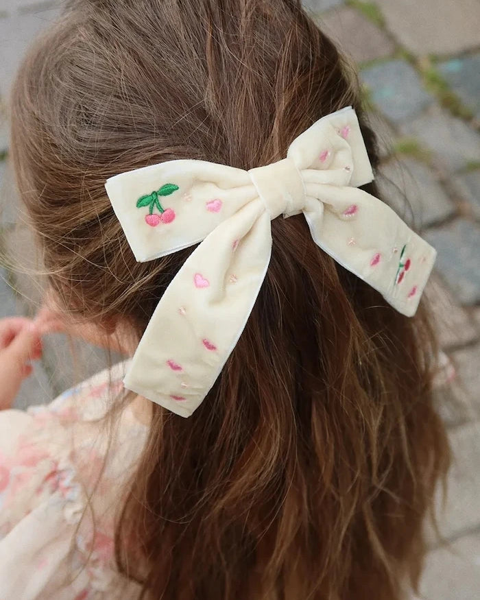 Konges Sløjd VELVET BOW PEARLY SAÇ TOKASI