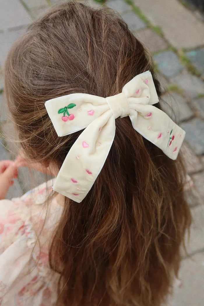 Konges Sløjd VELVET BOW PEARLY SAÇ TOKASI