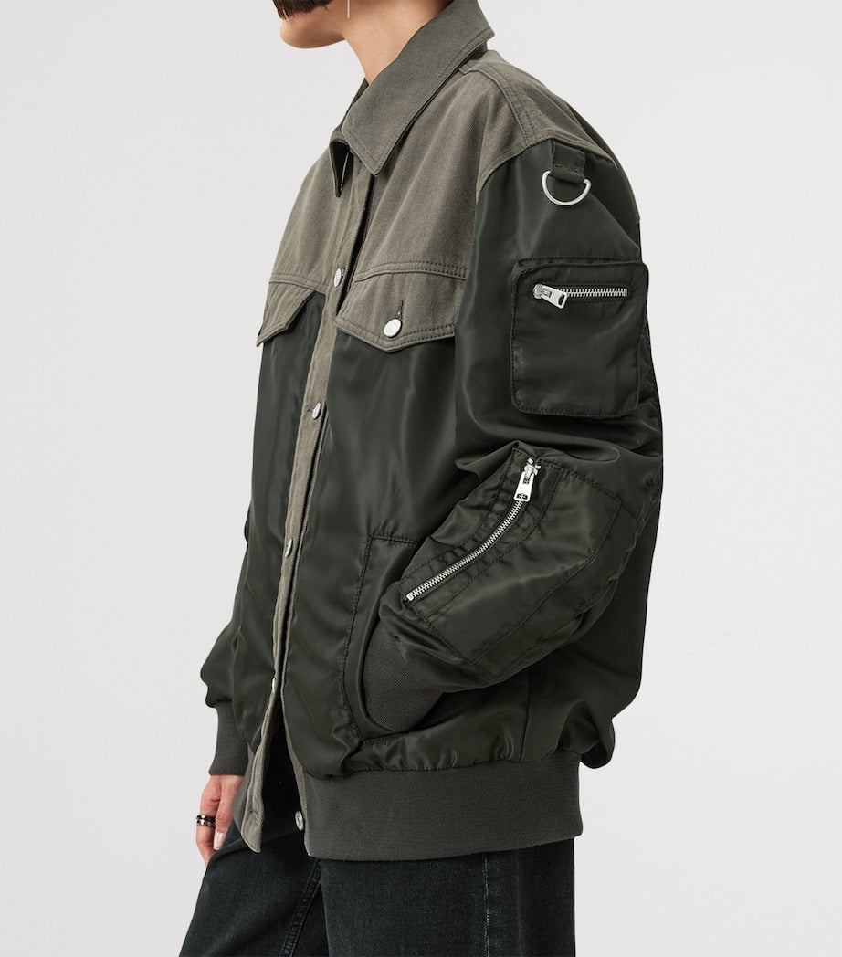 Green Hybrid Verity Bomber Jacket