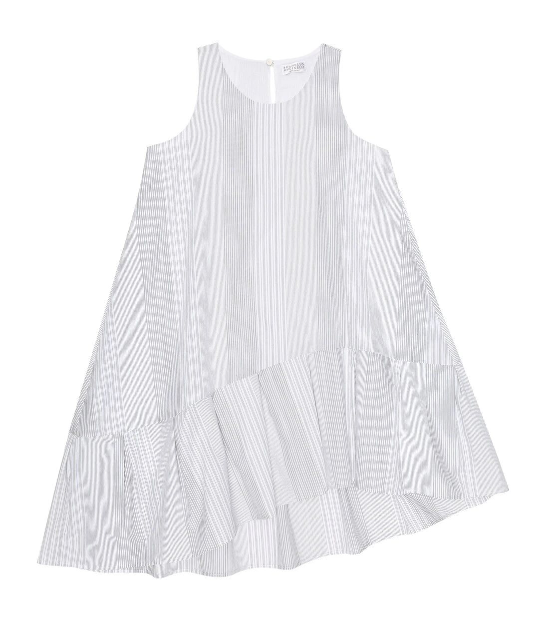 Brunello Cucinelli Kids - Striped cotton dress