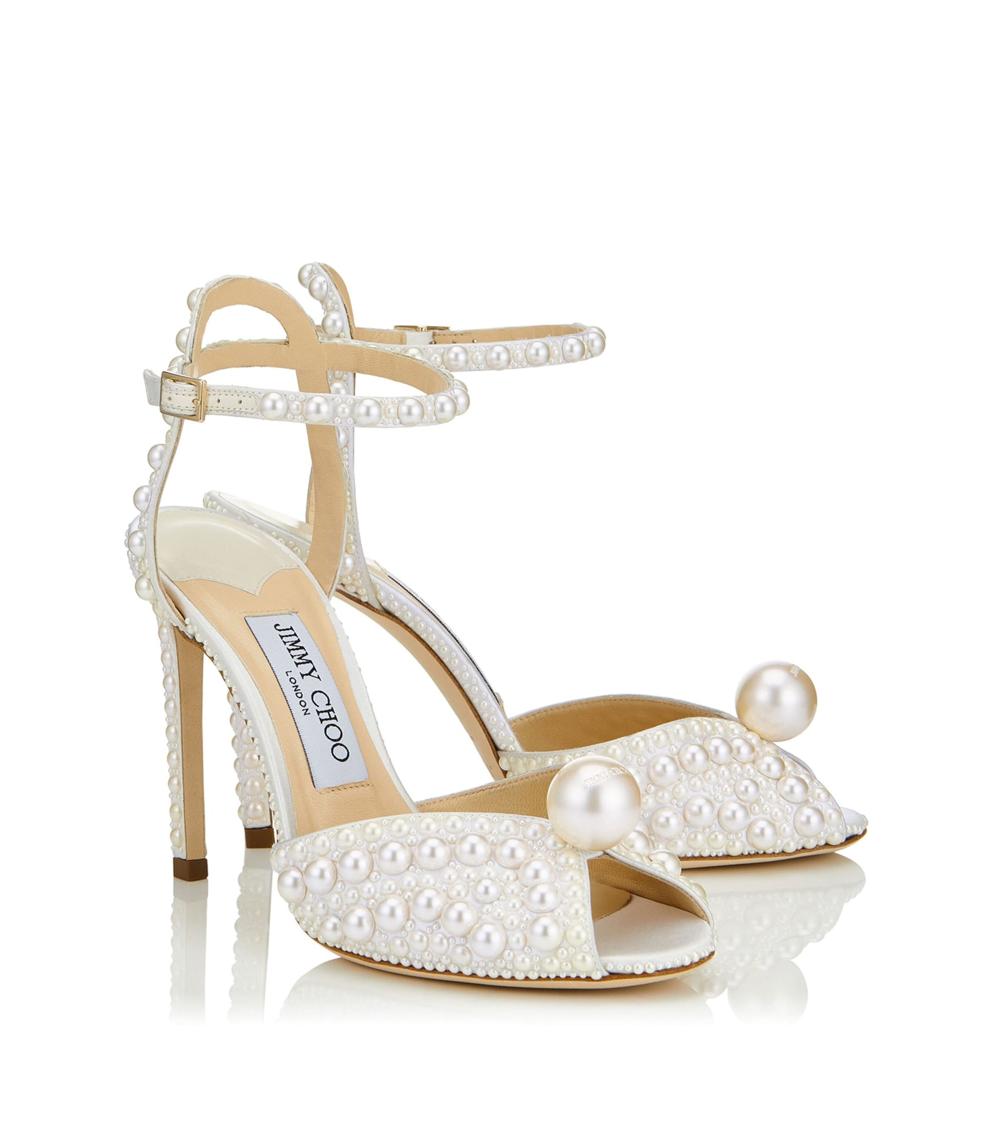 Sacora 100 Satin Pearl Sandals