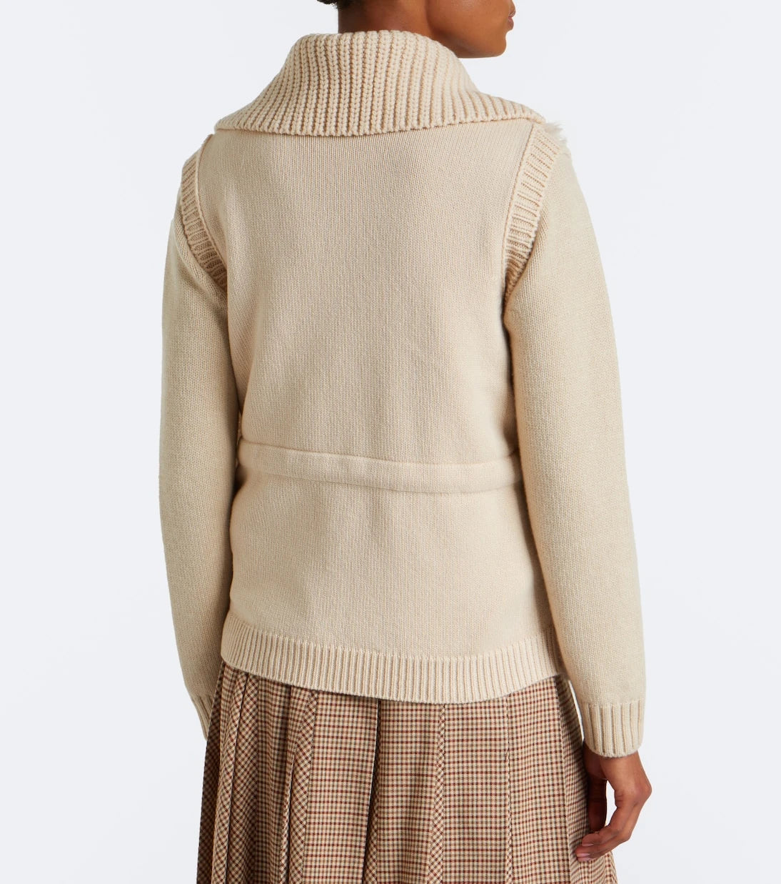 Moncler - Shearling and cashmere down vest