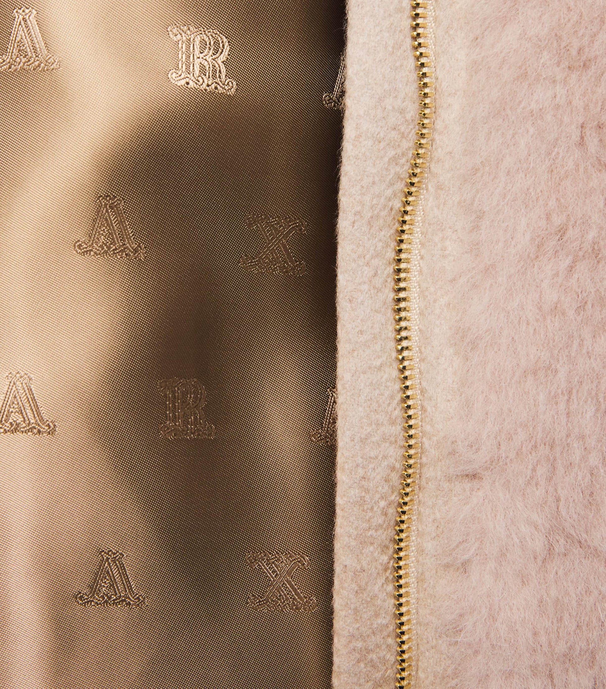 Beige Alpaca-Wool-Silk Cape Poncho