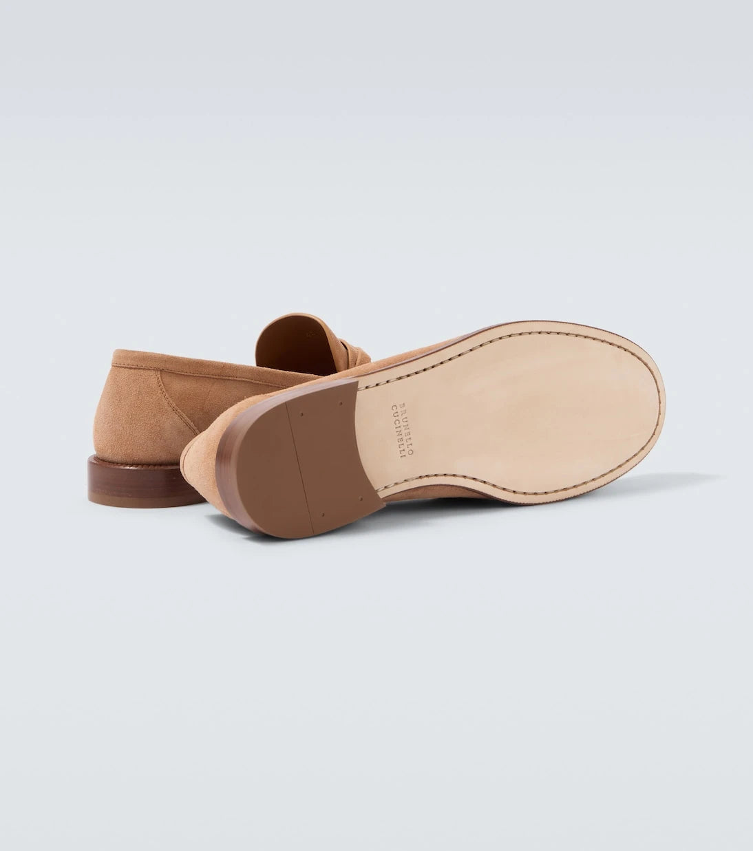 Brunello Cucinelli - Suede penny loafers