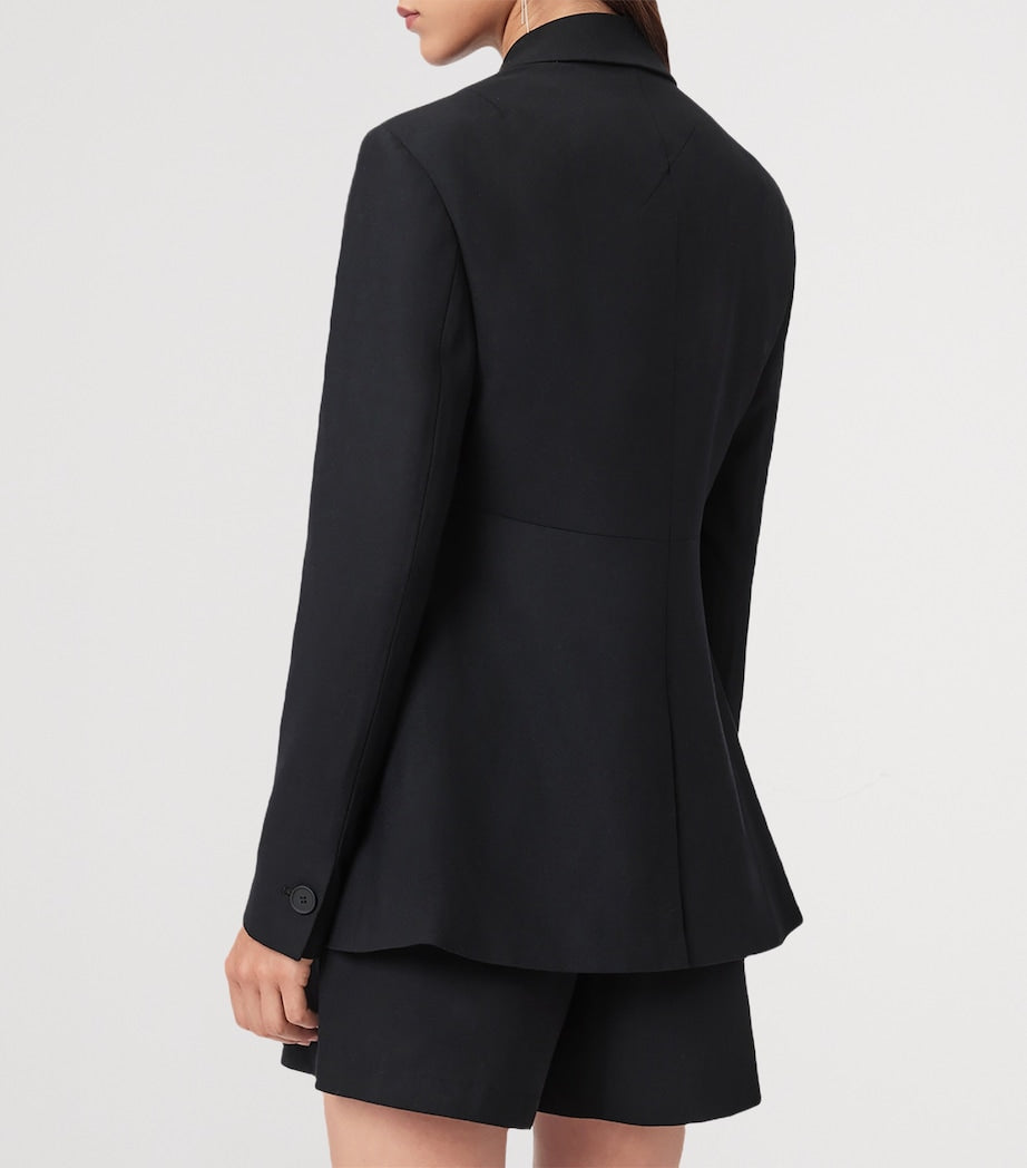 Black Double-Breasted Mimi Blazer