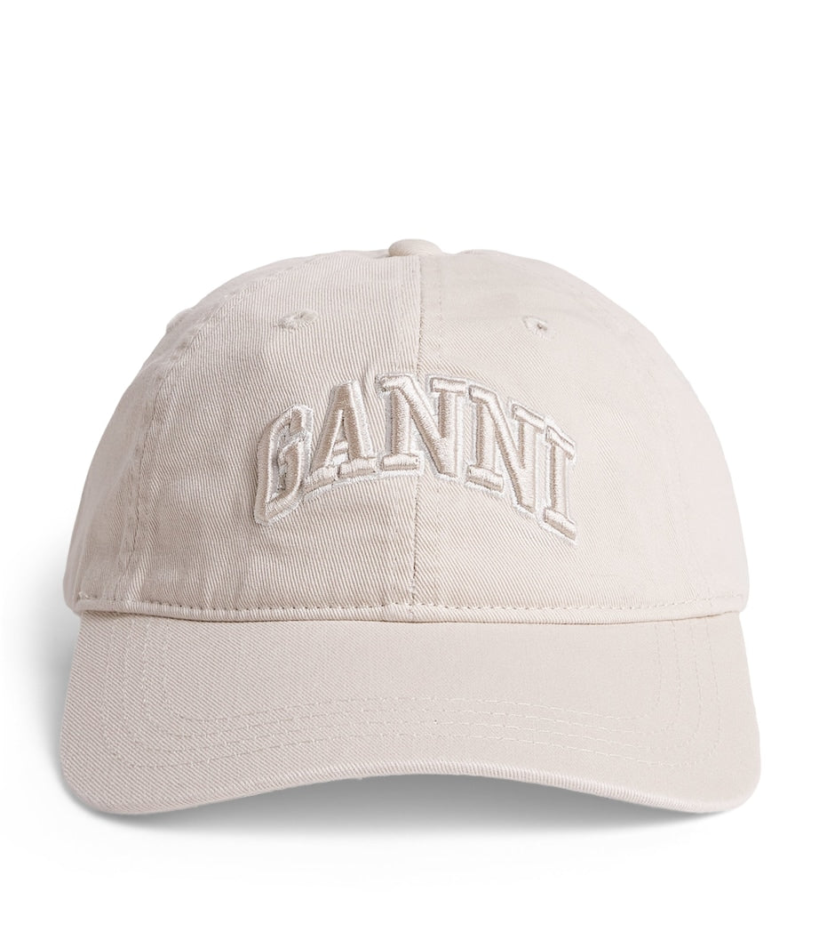 Beige Organic Canvas Baseball Cap