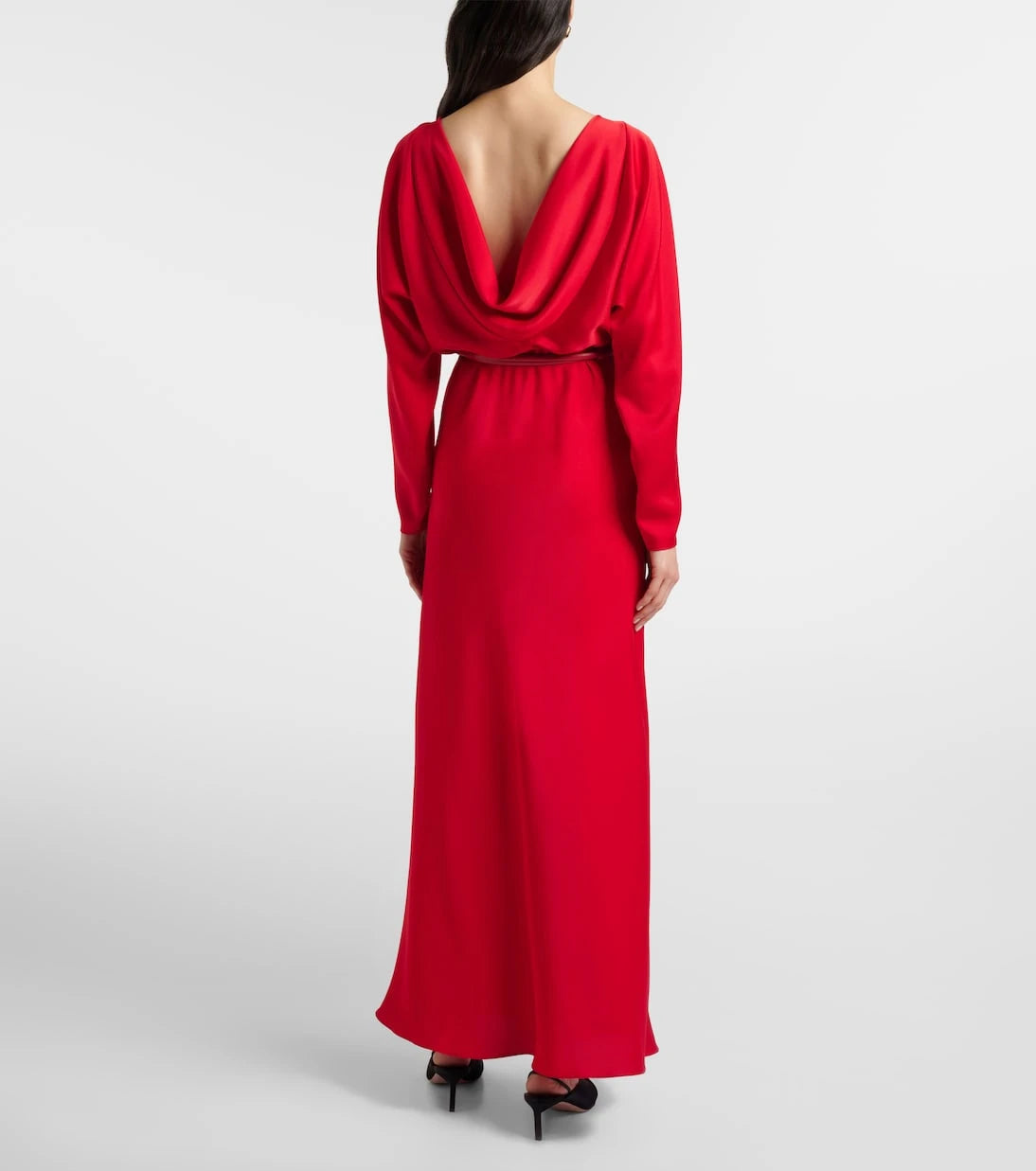 Max Mara - Draped satin gown