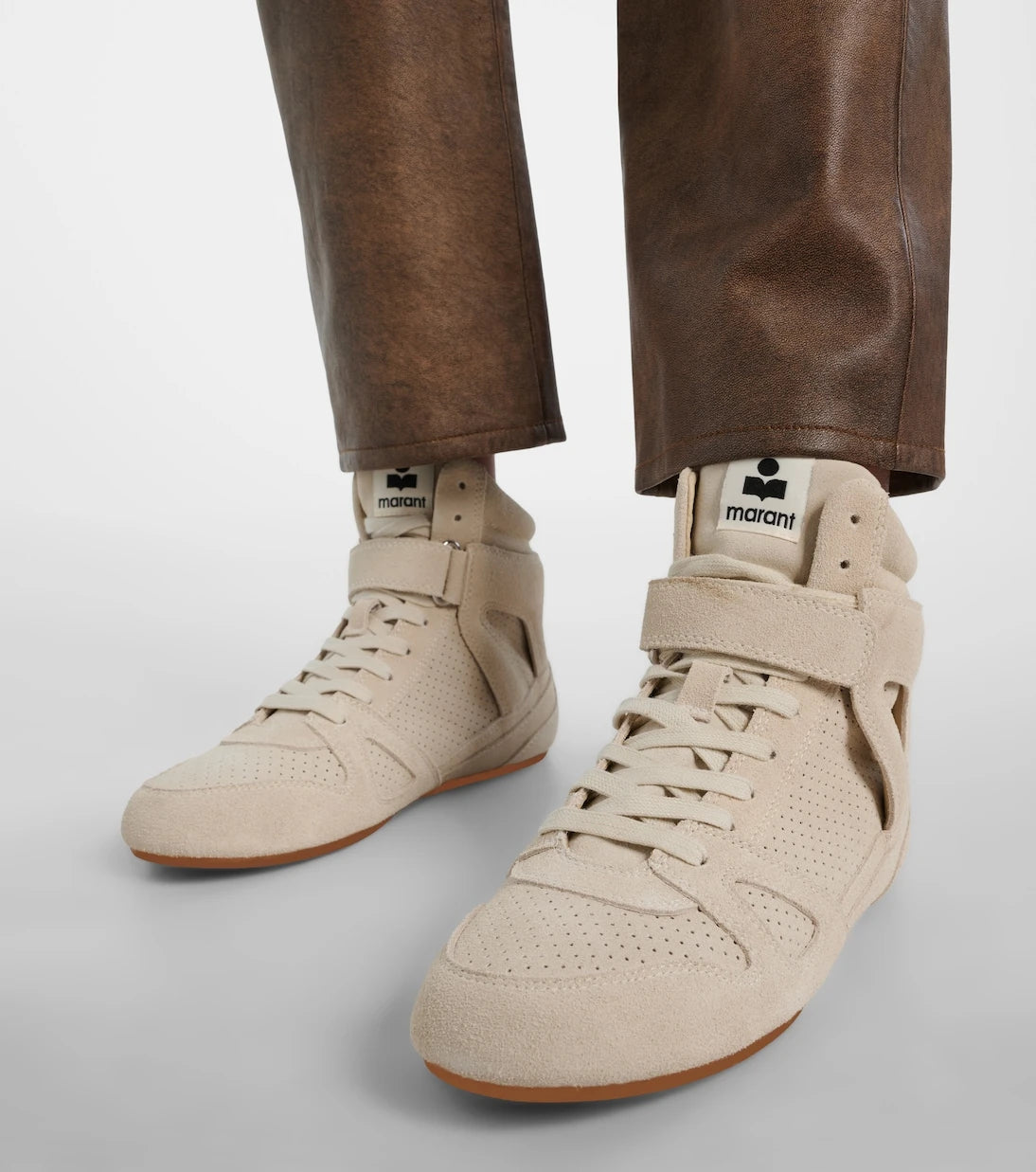Isabel Marant - Senny suede high-top sneakers