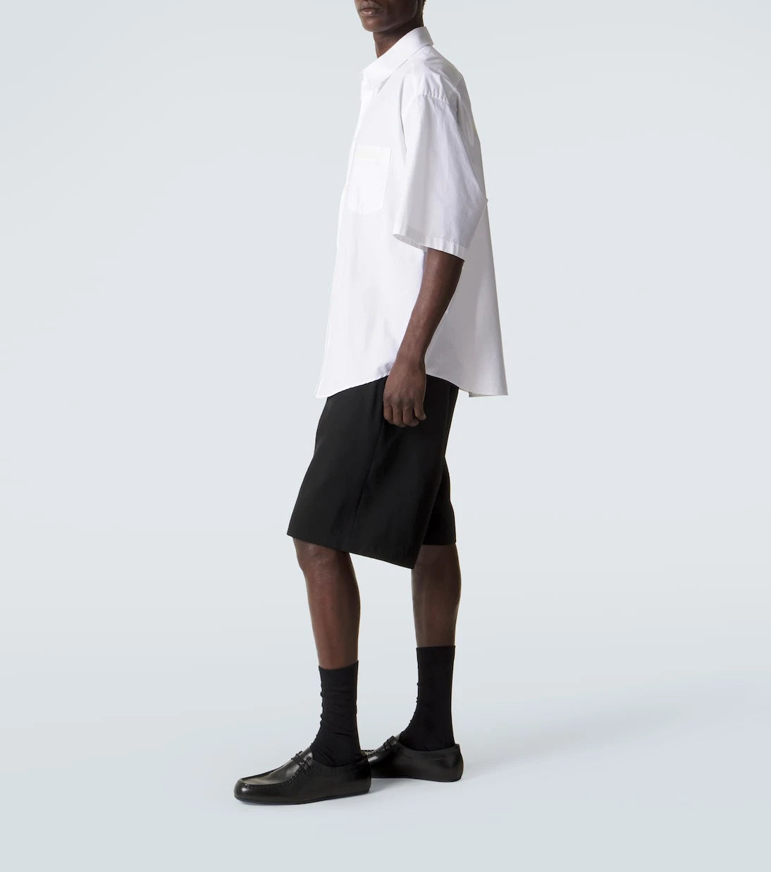 Jil Sander - حذاء برقبة جلد برباط وغطاء للرأس
