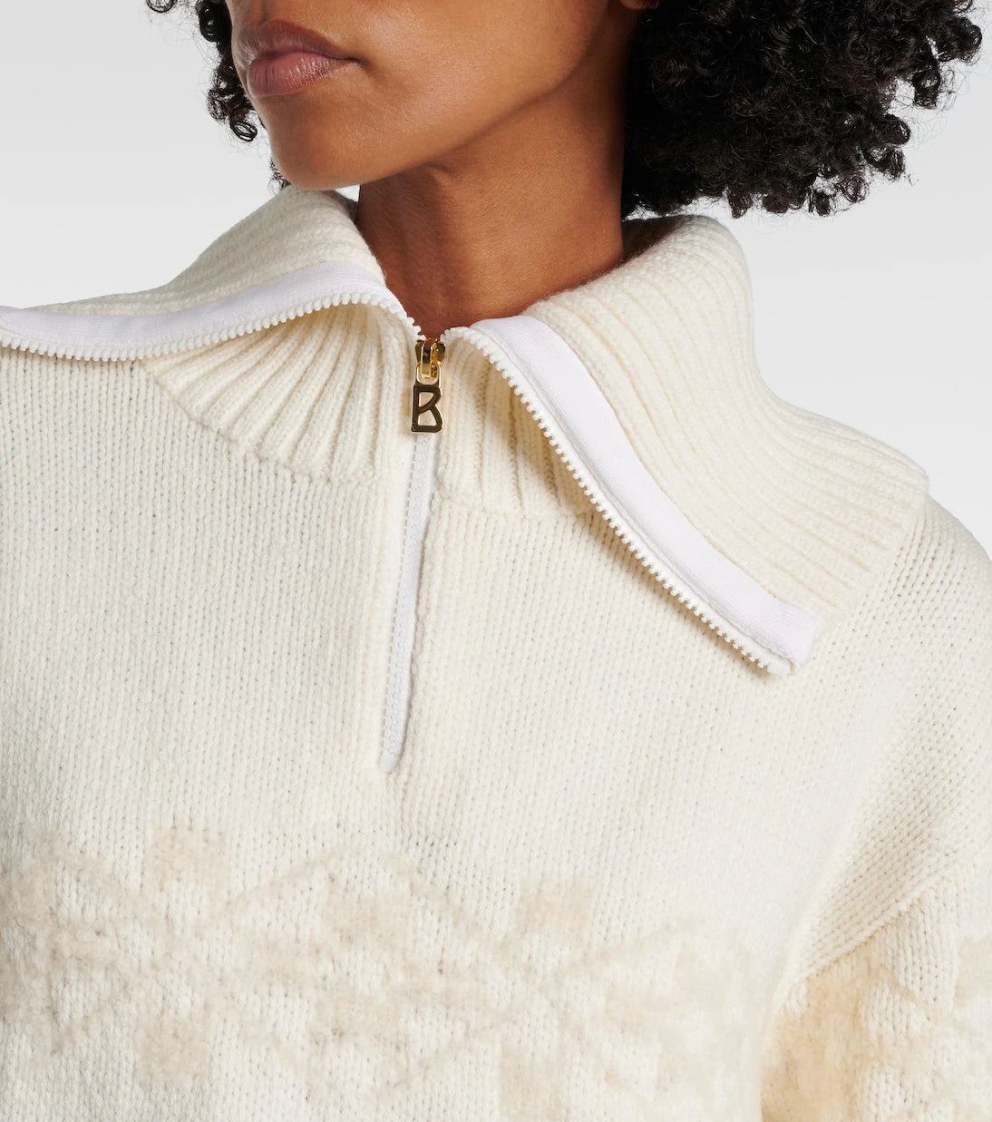 Bogner - Elana jacquard wool-blend half-zip sweater