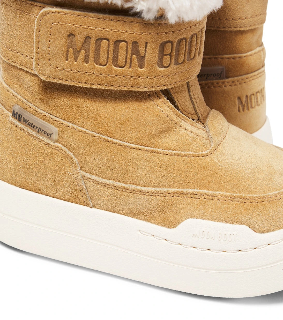 Moon Boot Kids - Junior Park Strap suede snow boots