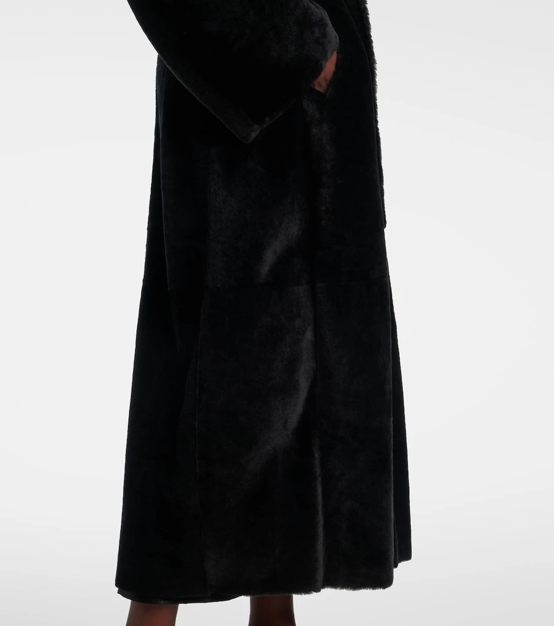Nour Hammour - Meret shearling wrap coat