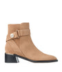 Beige Noor 45 Suede Ankle Boots