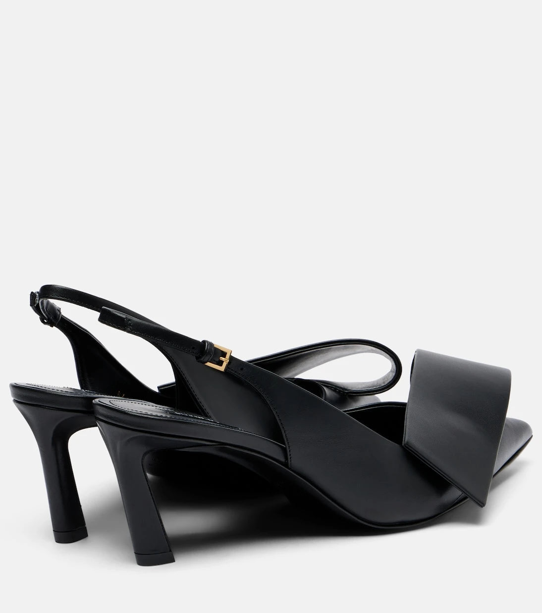 Givenchy - Twisted Ribbon leather slingback pumps