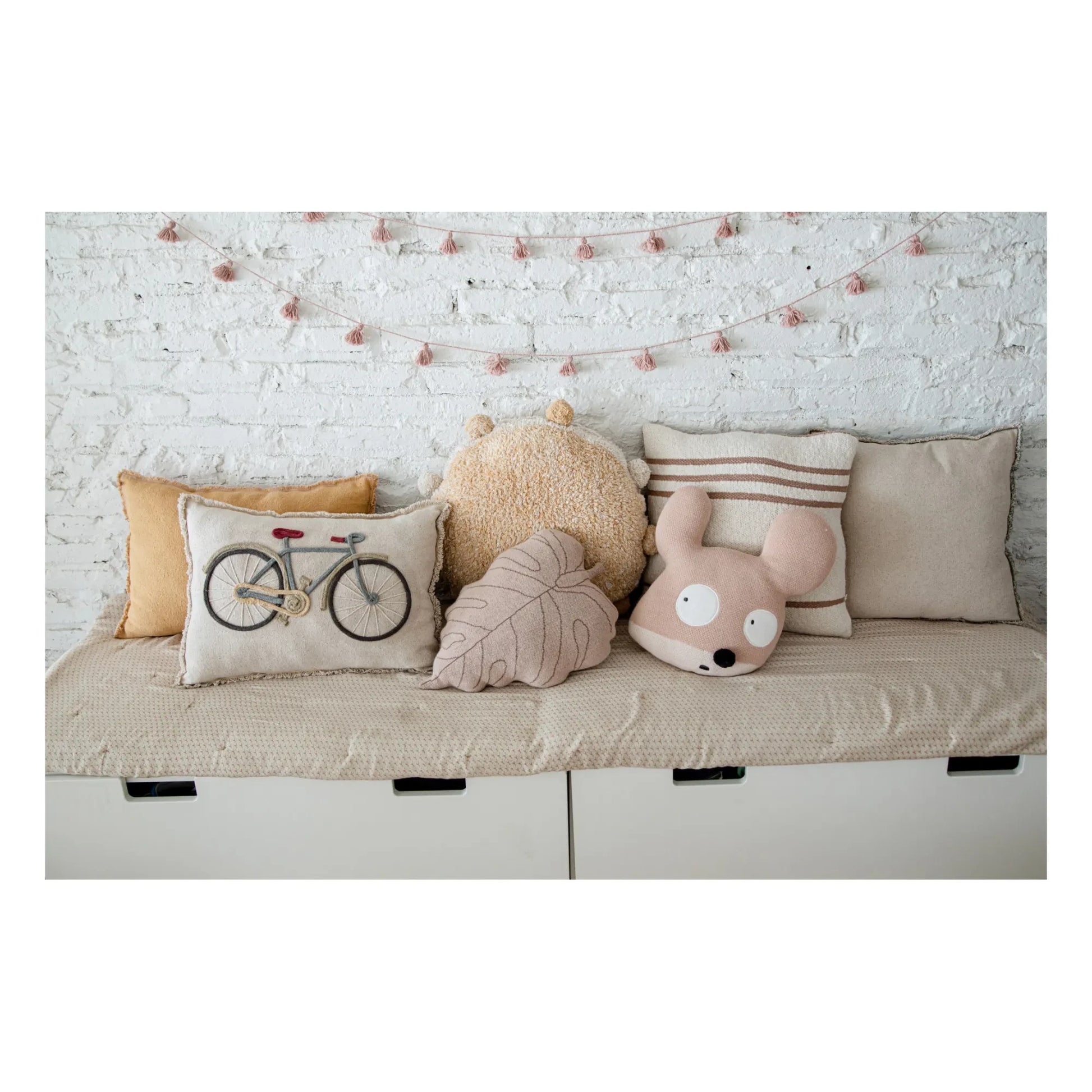Lorena Canals - Bike Cushion | Cream