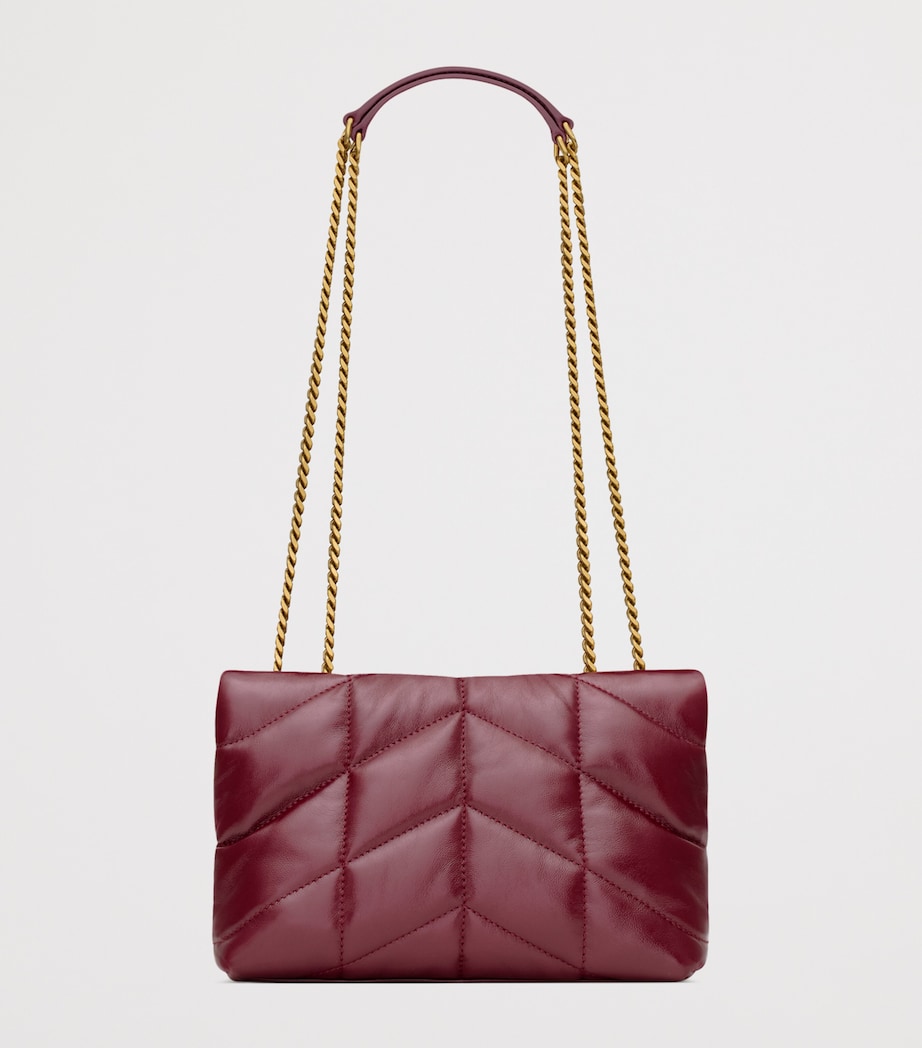 Red Toy Leather Puffer Shoulder Bag