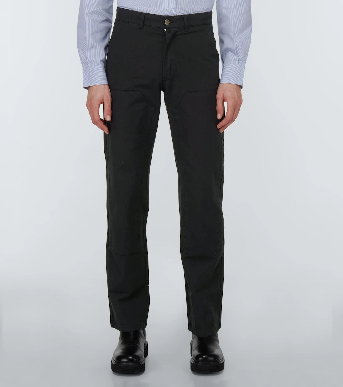 Winnie New York - Paneled straight canvas pants