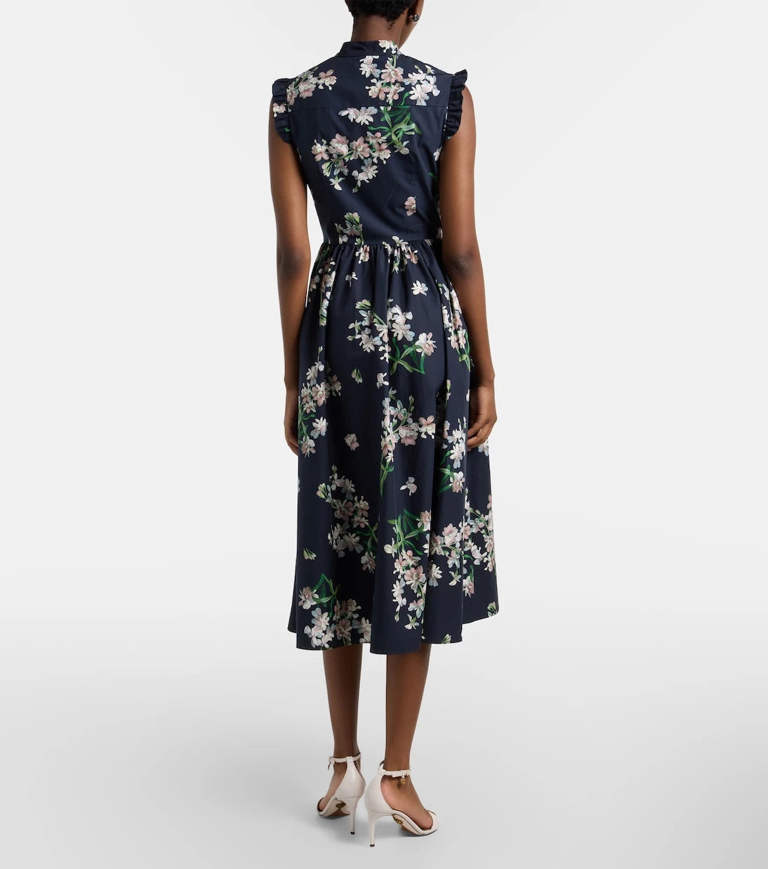 Erdem - Floral cotton midi dress