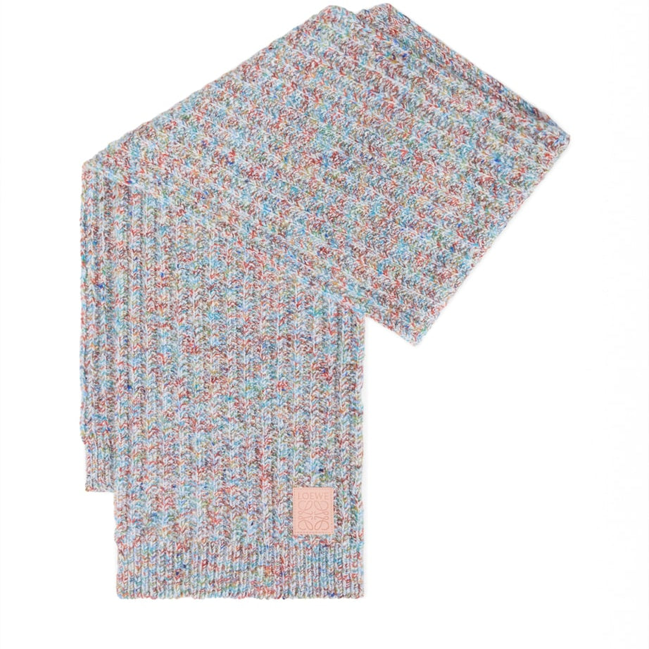 LOEWE Multi Wool-Cashmere-Blend Scarf