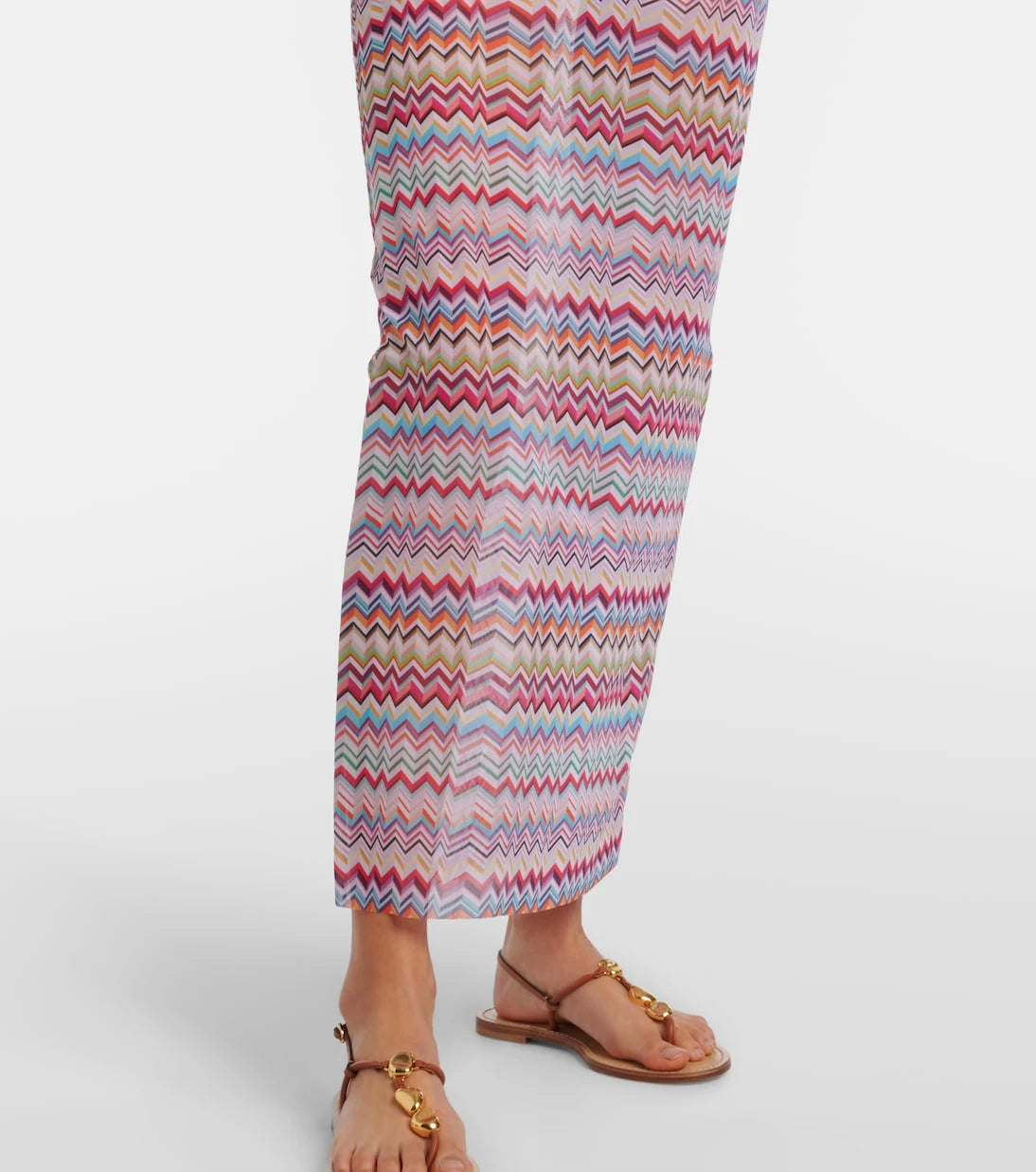 Missoni - Zigzag one-shoulder maxi dress