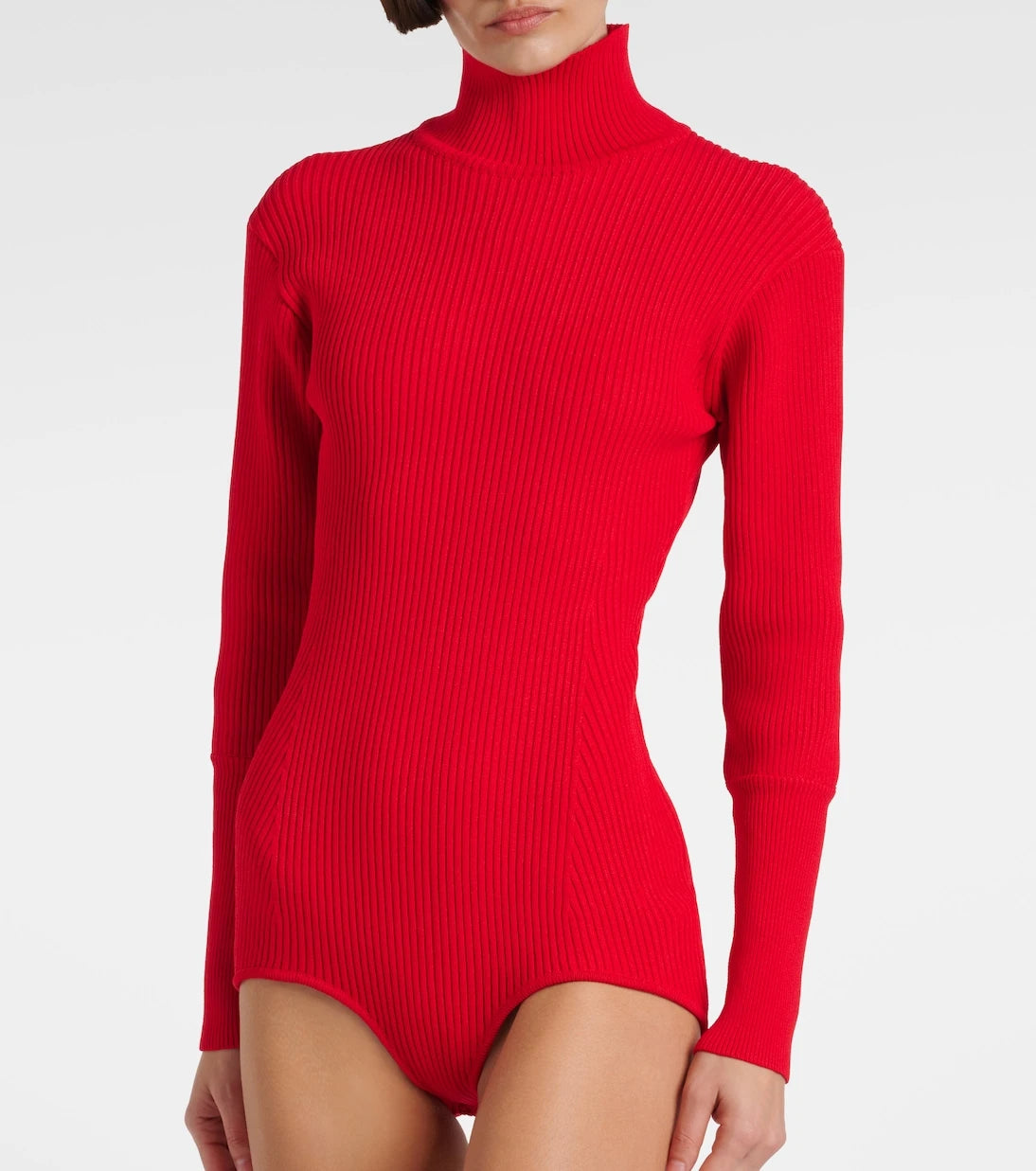 Magda Butrym - Ribbed-knit turtleneck bodysuit