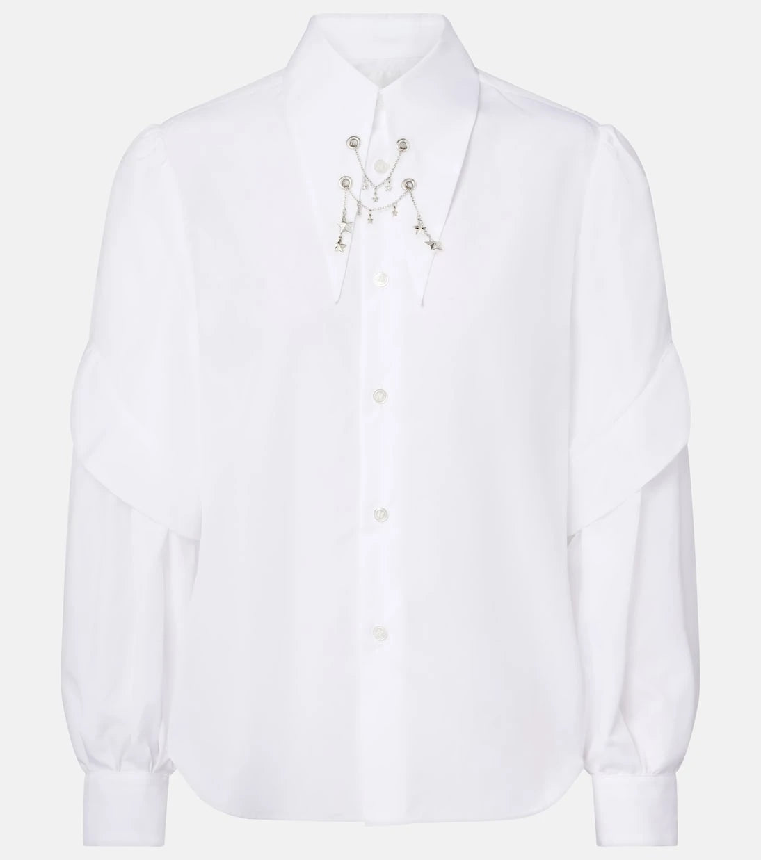 Noir Kei Ninomiya - Embellished cotton shirt
